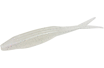 Image of Zoom Super Fluke Jr Baitfish Imitator, 10 Pack, 4in, Silver Rainbow, 056059X