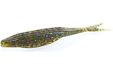 Image of Zoom Super Fluke Jr Baitfish Imitator, 10 Pack, 4in, Watermelon Candy, 056120X
