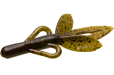 Image of Zoom Super Hog Creature Bait, 10 Pack, 4in, Green Pumpkin Purple, 085248X