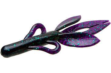 Image of Zoom Super Hog Creature Bait, 10 Pack, 4in, Junebug, 85005