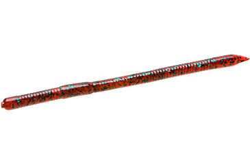 Image of Zoom Swamp Crawler Finesse Worm, 5 Pack, 5.5in, Red Bug 2, 16021