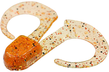 Image of Zoom Swimmin Chunk Jig Trailer, 10 Pack, 3in, Bourbon Blaze, 043416X
