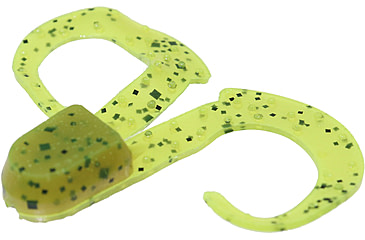 Image of Zoom Swimmin Chunk Jig Trailer, 10 Pack, 3in, Chartreuse Pumpkin, 043012X