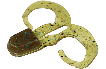 Image of Zoom Swimmin Chunk Jig Trailer, 10 Pack, 3in, Green Pumpkin Blue, 043239X