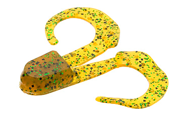 Image of Zoom Swimmin Chunk Jig Trailer, 10 Pack, 3in, Rootbeer Pepper Green, 043097X