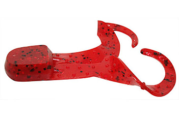 Image of Zoom Swimmin Chunk Jig Trailer, 10 Pack, 3in, Ruby Red, 043134X