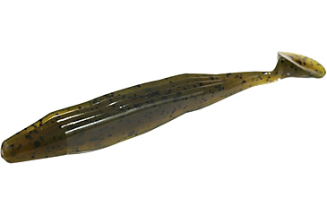 Image of Zoom Swimmin Super Fluke Baitfish Imitator, 5 Pack, 5in, Green Pumpkin, 116025X