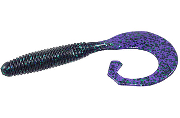 Image of Zoom Tab Tail Grub, 10 Pack, 4in, Junebug, 059005X