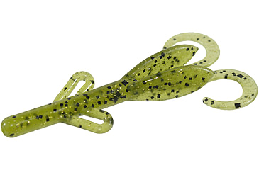 Image of Zoom Tiny Brush Hog Mini Creature Bait, 15 Pack, 3in, Watermelon Gold Glitter, 055141X