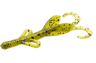 Image of Zoom Tiny Brush Hog Mini Creature Bait, 15 Pack, 3in, Watermelon Red, 55054