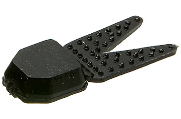 Image of Zoom Tiny Chunk Jig Trailer, 5 Pack, 2in, Black, 029038X