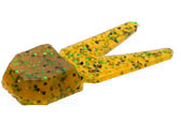 Image of Zoom Tiny Chunk Jig Trailer, 5 Pack, 2in, Rootbeer Pepper Green, 029097X