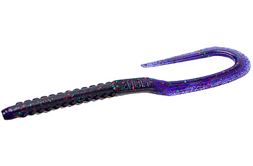 Image of Zoom U-Tale Mid-Size Worm, 20 Pack, 6 3/4in, Junebug Red, 1177