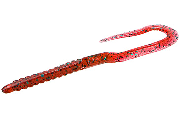Image of Zoom U-Tale Mid-Size Worm, 20 Pack, 6 3/4in, Red Bug, 1021