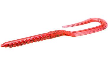 Image of Zoom U-Tale Mid-Size Worm, 20 Pack, 6 3/4in, Red Bug Shad, 001270X