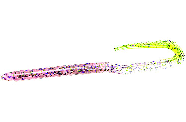 Image of Zoom U-Tale Worm, 20, 6 3/4in, Cotton Candy Chartreuse, 1024