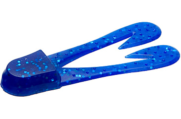 Image of Zoom U-V Chunk Jig Trailer, 5 Pack, 3in, Sapphire Blue, 084110X