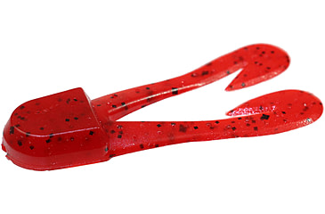 Image of Zoom U-V Chunk Jig Trailer, 5 Pack, 3in, Tomato Seed, 084084X