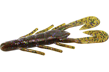 Image of Zoom U-V Speed Craw, 12 Pack, 3.5in, Green Pumpkin Candy Red, 080332X