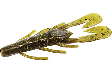 Image of Zoom U-V Speed Craw, 12 Pack, 3.5in, Green Pumpkin Gold, 080303X