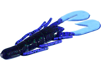 Image of Zoom U-V Speed Craw, 12 Pack, 3.5in, Junebug Blue Claw, 080232X