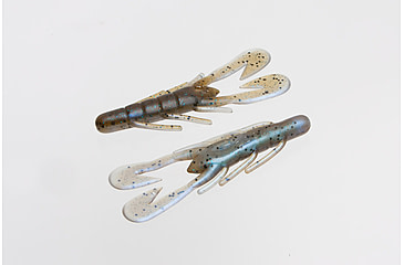 Image of Zoom Ultra-Vibe Speed Craw Creature Bait, 12, 0.5in, Green Pumpkin-Blue Flash, 80294