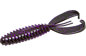 Image of Zoom Z-Craw Jr, 8 Pack, 3.5in, Black Light, 130369
