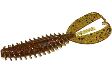 Image of Zoom Z-Craw Jr, 8 Pack, 3.5in, Green Pumpkin Orange Glit, 130306X