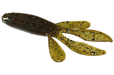 Image of Zoom Z-Hog Creature Bait, 8 Pack, 4in, Green Pumpkin Blue, 119239X