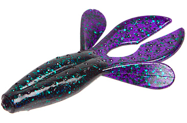 Image of Zoom Z-Hog Creature Bait, 8 Pack, 4in, Junebug, 119005X