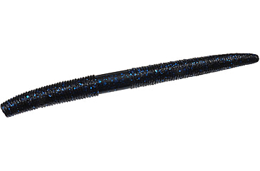 Image of Zoom Zlinky Trick Worm, 10 Pack, 5in, Black/Blue, 138072
