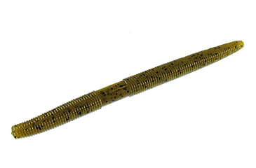 Image of Zoom Zlinky Trick Worm, 10 Pack, 5in, Green Pumpkin, 138025