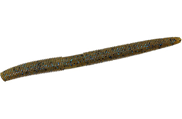 Image of Zoom Zlinky Trick Worm, 10 Pack, 5in, Green Pumpkin Blue, 138239