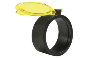Image of Bushwacker 270 Degree Optic Cover - See-Thru Amber - Size 7 Fits 2.20in - 2.45in / 55.9 - 62.2 mm