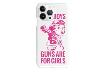 Image of We the People Holsters Silly Boys&amp;Comma; Guns Are For Girls - Pink Text Case EE223D7A, 4514889138274