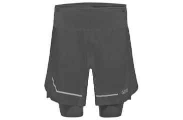 Image of GOREWEAR Ultimate 2in1 Running Shorts Mens in Black Small Slim fit 0C142F6B, 100759-9900-M