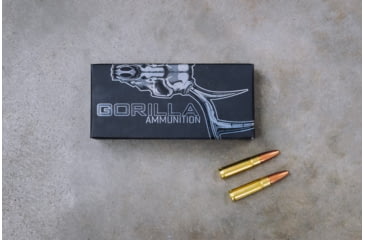 Image of Gorilla Ammunition .300 AAC Blackout 125 Grain Punisher Series Rifle Ammo, 20 Rounds, Copper, 20 Rounds, gpf-139175