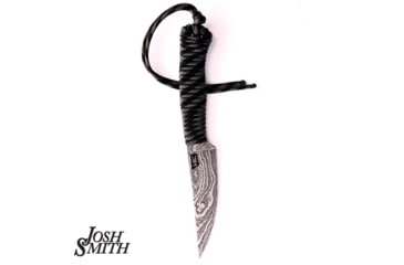 Image of Montana Knife Company Josh Smith Topo Damascus Speedgoat Limited Fixed Blade Knives, 10 inch, Carbon Steel, Fixed Blade,, Black, One Size, SG-JS-TOPODAM