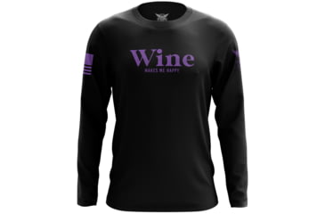 Image of Wethepeopleholsters.Com Wine Makes Me Happy Long Sleeve Shirt, wine-makes-me-happy-long-sleeve-shirt