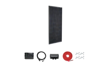 Image of Zamp Solar Legacy Black 190 Watt Solar Panel Cinder 40 Deluxe Kit, Black, One Size, KIT1025
