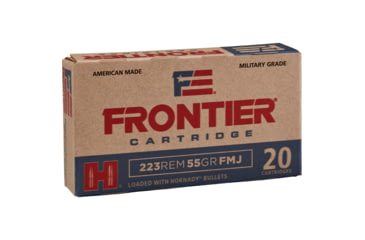 Image of Hornady Frontier NATO Rifle Ammo .223 Rem 55 gr FMJ 3240 fps 500 Rounds, FRFR100C