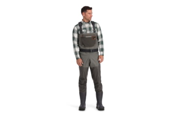 Image of Simms Fishing Products G3 Guide Waders Bootfoot Vibram Soles - Mens, Gunmetal, Regular, XL 12, 13595-042-5012