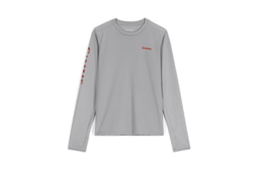 Image of Simms Fishing Products Solar Tech Crewneck - Kids, Steel Blue, S, 13164-881-20