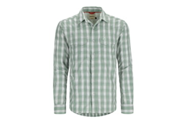 Image of Simms Fishing Products Big Sky Fishing Shirts - Mens, Clay/Hickory Plaid, S, 10661-1001-20