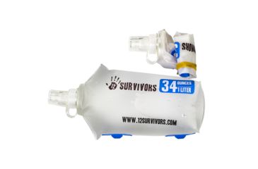 Image of 12 Survivors Collapsible Water 1L Bottle, Clear, TS76006