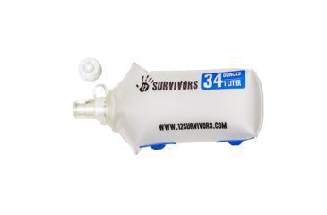 Image of 12 Survivors Collapsible Water 1L Bottle, Clear, TS76006