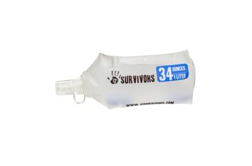 Image of 12 Survivors Collapsible Water 1L Bottle, Clear TS76006