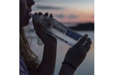 Image of 12 Survivors Collapsible Water .5L Bottle, Clear, TS76005