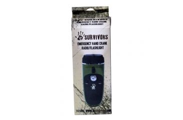 Image of 12 Survivors Emergency Hand Crank Radio/Flashlight TS23000