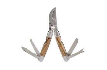 Image of 12 Survivors Pocket Harvester, Zebra Wood Handle TS72002B